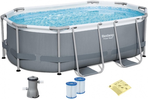 Каркасний басейн Bestway Power Steel 5614A 305×200×84 см з картриджним фільтром