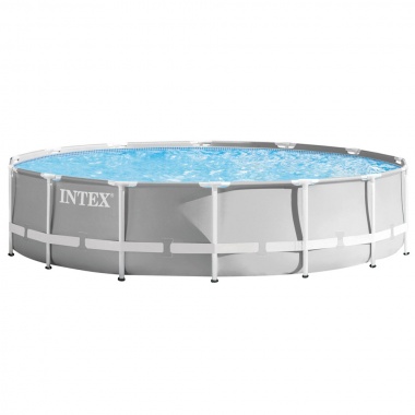 Каркасний басейн Intex 26726 Premium 457×122 см з картриджним фільтром, драбиною та тентом