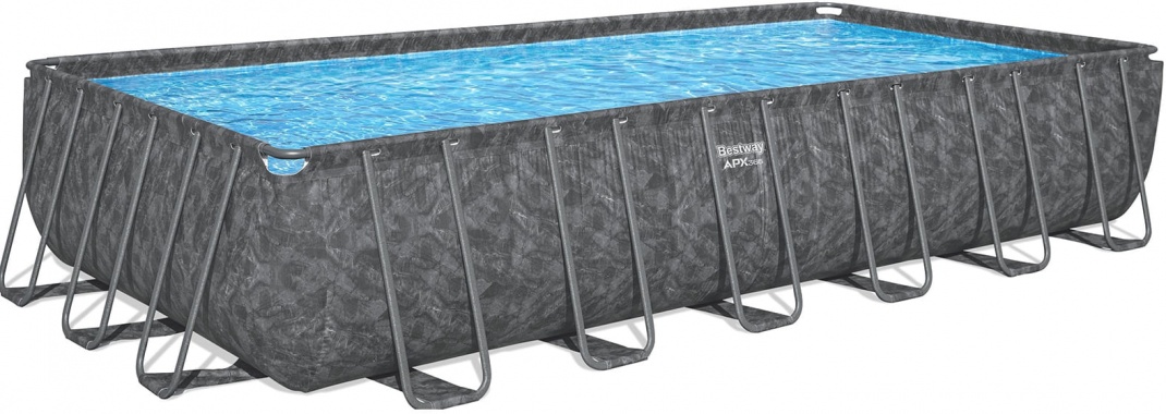 Каркасний басейн Bestway Grey 561KG 732×366×132 см