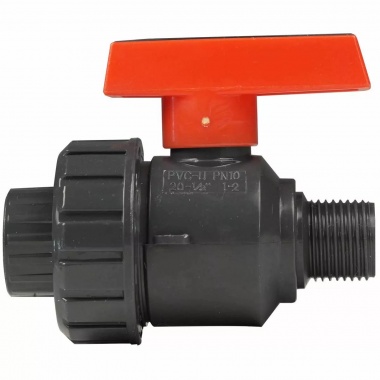 Кран шаровый Era 20 мм × 1/2" (клей–наружная резьба)