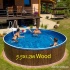 Бассейн каркасный 5.5x1.2 м AZURO 403 DL WOOD