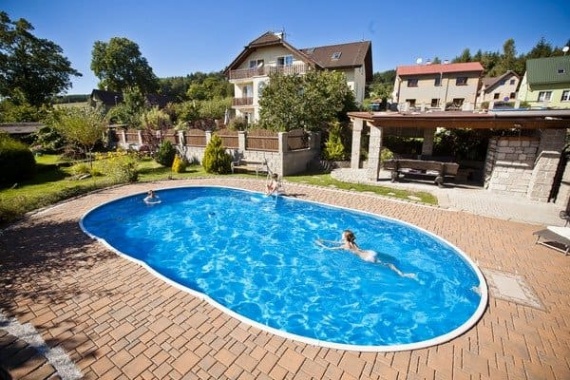 Бассейн каркасный 9,1х4,6х1.2м AZURO 407 DL WOOD