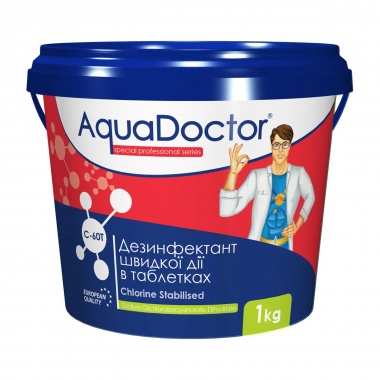 Шоковый хлор в таблетках AquaDoctor C-60T, 1 кг