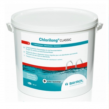 Медленный хлор в таблетках Bayrol ChloriLong, 25 кг