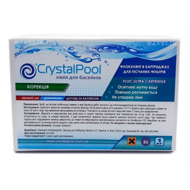 Флокулянт в картриджах Crystal Pool Floc Ultra Cartridge, 1 кг