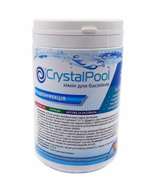 Шоковый хлор в таблетках Crystal Pool Quick Chlorine Tablets, 1 кг 