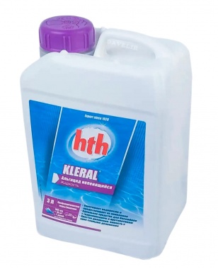 Альгицид непенящийся против водорослей бассейна hth Kleral, 3 л 