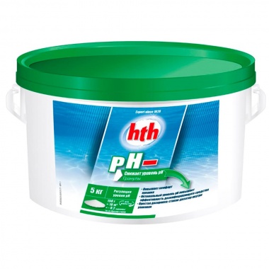 Засіб в гранулах для зниження рівня pH minus HTH 5 кг 