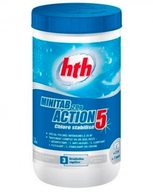 Багатофункціональні таблетки hth Minitab Action 5