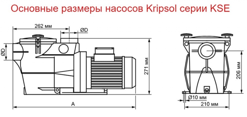 Насос Kripsol KSE 300 Т1 IE3 (380 В, 29.5 м3/ч, 3 НР)