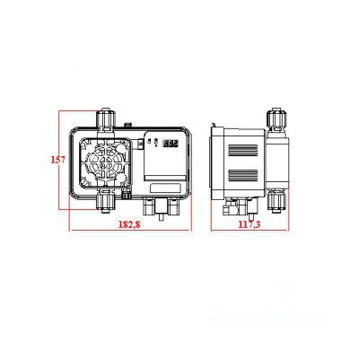 Автоматическая дозирующая станция для жидкого PH, Microdos ME1