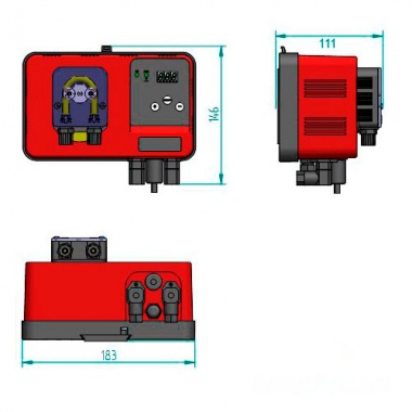Перистатический дозирующий насос Microdos MP1-Rx 2,4 л/ч