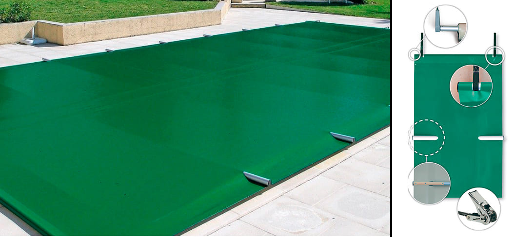 Поливиниловое покрытие для зимовки бассейна Aquaviva Green